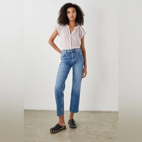 Rails Alena Top in Soft Rose Check (L) - Picture 4 of 14